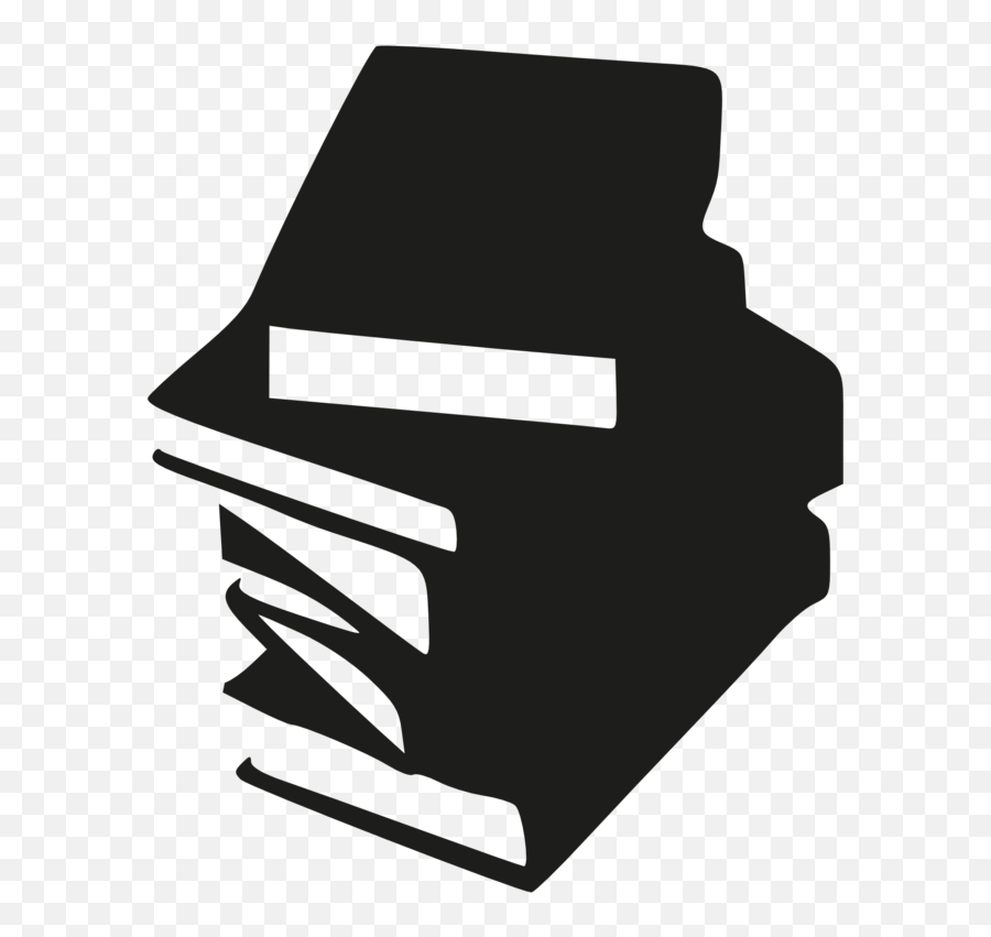 Public Domain Clip Art Image - Book Logo Black And White Emoji,Stack Of Books Emoji