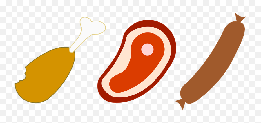 Free Meat Food Vectors - Rött Och Vitt Kött Emoji,Cow Chop Emoji