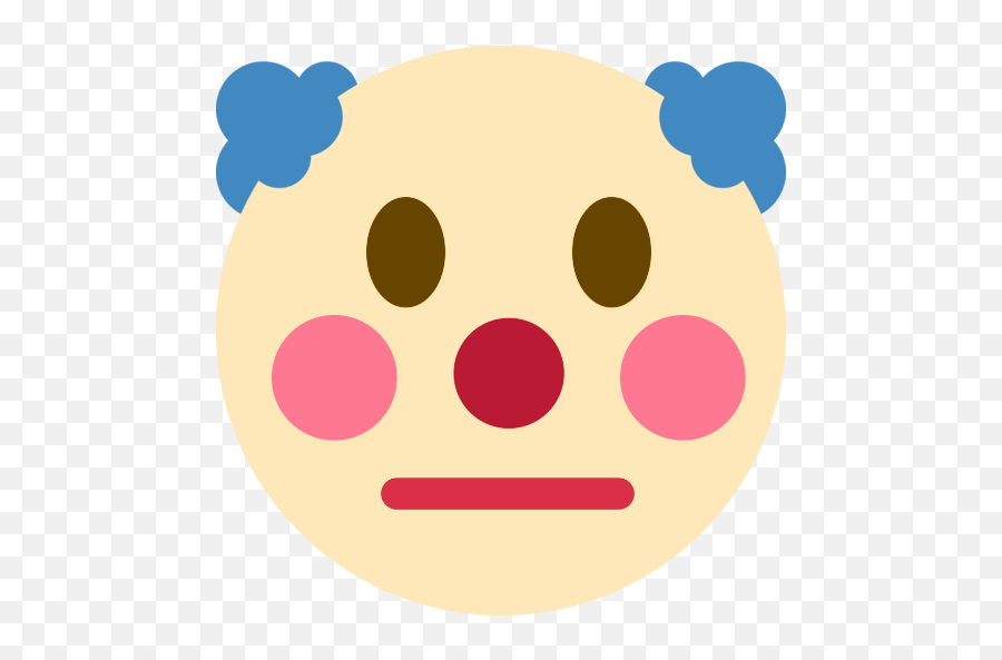 Clownneutral - Pensive Discord Emoji,Neutral Emoji