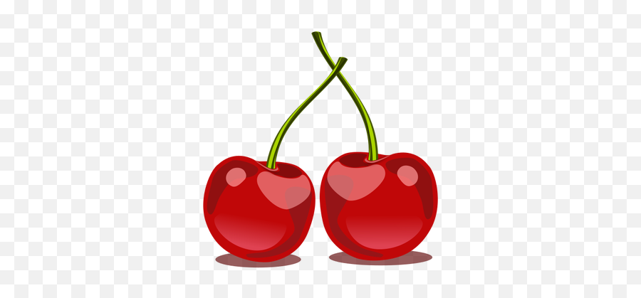 Glossy Cherry Fruit - Cherry Fruit Clipart Emoji,Cherry Pie Emoji