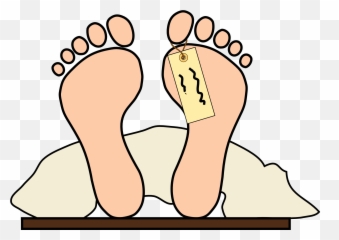 Toe Tag - Cartoon Of Dead Person Emoji,Emoji Toes