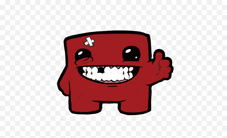 Polska Gurom Bloodtrail - Super Meat Boy Emoji,Drooling Emoji Game