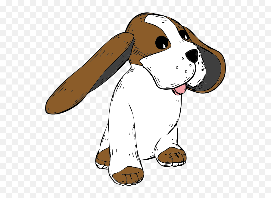 Beagle Dog Vector Image - Dog With Floppy Ears Clipart Emoji,Barking Dog Emoji
