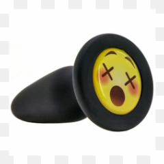 Emoji Face Medium Silicone Butt - Badge
