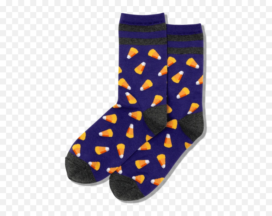 Womens Candy Corn Crew Socks - Sock Emoji,Candy Corn Emoji