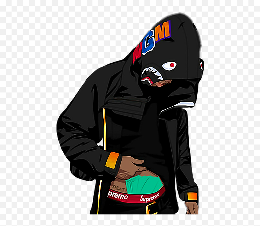 Bape Money Monkey Keithape Supreme Style Nice Cute Mang - Transparent Hypebeast Anime Png Emoji,Boobies Emoji