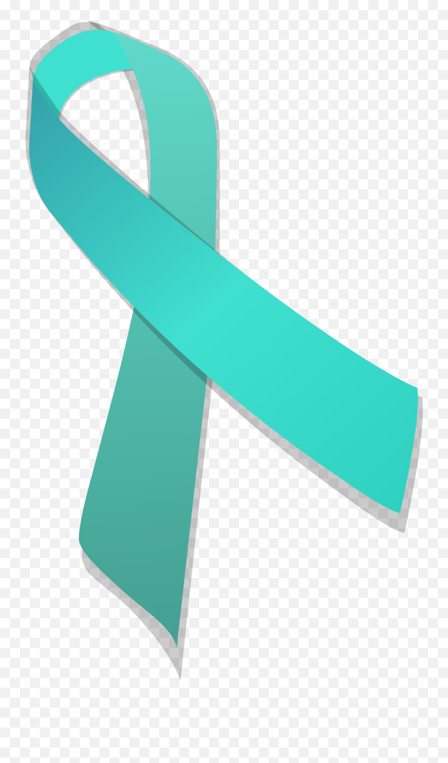 Turquoise Ribbon - Turquoise Ribbon Awareness Emoji,Awareness Ribbon Emoji