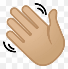 Waving Hand Emoji Clipart Free Download Transparent Png - Wave Hand Emoji,Hand Emoji