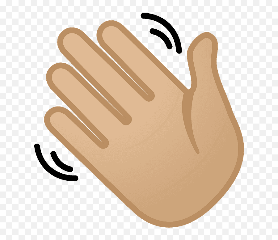 Waving Hand Emoji Clipart Free Download Transparent Png - Wave Hand Emoji,Hand Emoji