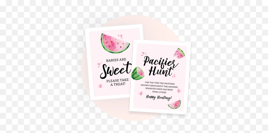 Watermelon U2013 Hello Baby Paperie - Girly Emoji,Watermelon Emoji