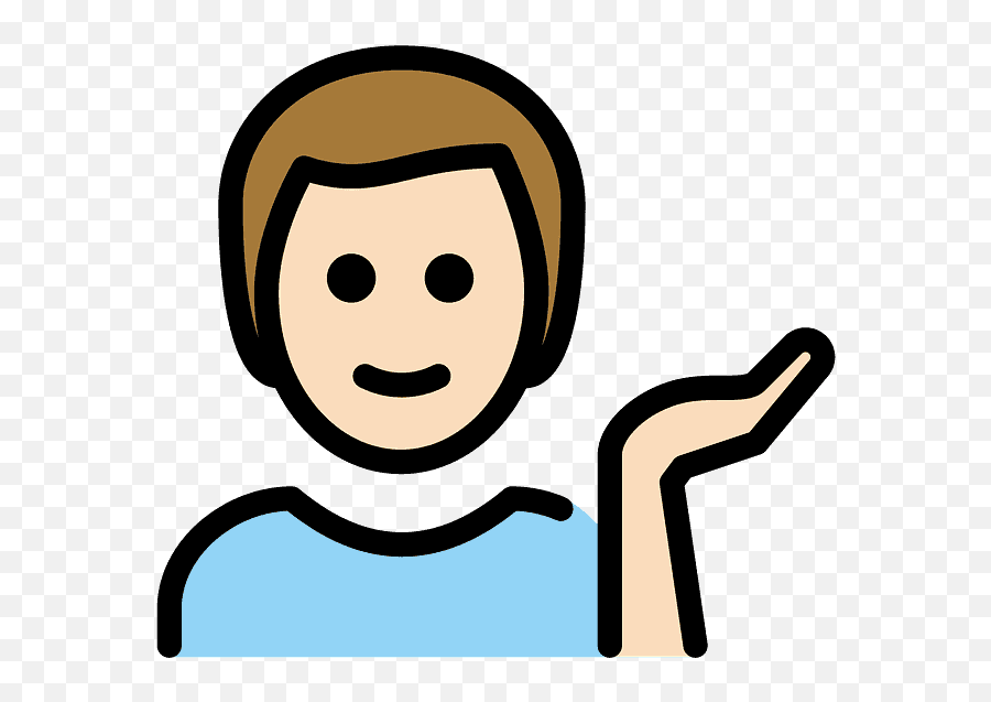 Man Tipping Hand Emoji Clipart - Emoji,Man Shrugging Emoji