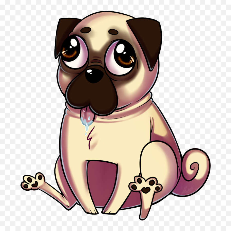 Pug By Rad - Pax Pug Clipart Full Size Clipart 1647854 Animal Figure Emoji,Pug Emoji