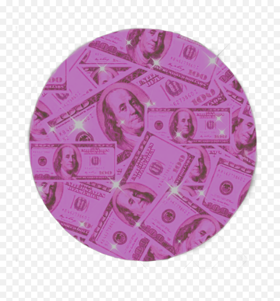Pinkaesthetic Baddie Money Sticker By Me - Circle Emoji,Emoji Show Me The Money