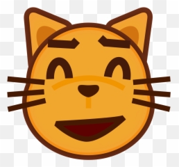 Phantom Open Emoji 1f63c - Cat With Mouth Open Cartoon,Cat Emoji