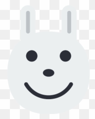 Rabbit Vector Svg Icon - Happy Emoji