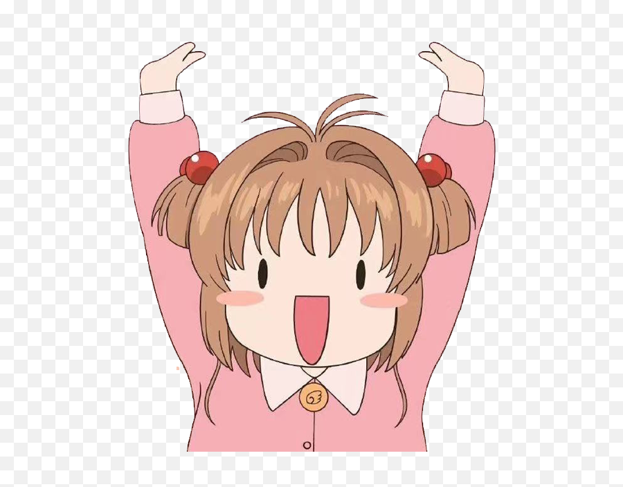 Happy Anime Girl Png Emoji,Anime