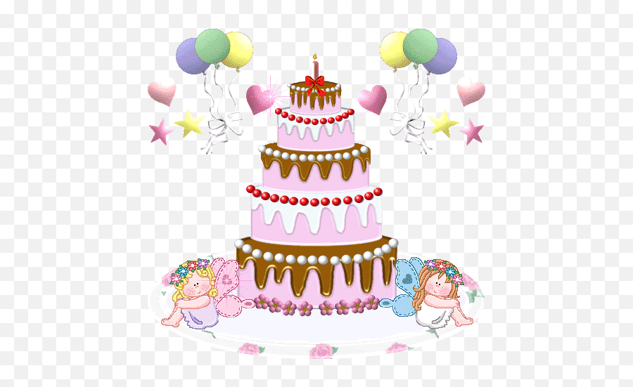 Happy Birthday - Pastel Imagenes De Cumpleaños Con Movimiento Emoji,Cake Emoticon