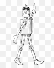 Robot Android Mechanical Man - Side View Emoji