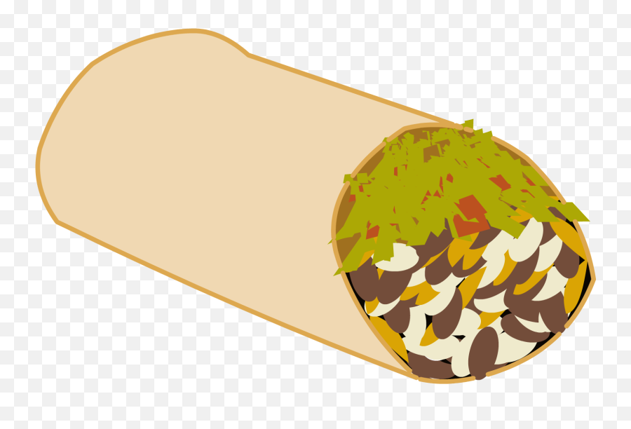235 Burrito Free Clipart - Burrito Png Cartoon Emoji,Burrito Emoji