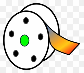 Movie Film Celluloid Reel Filmstrip - Circle Emoji
