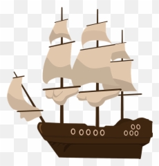 Pirate Ship Pirates - Boat Clip Art Emoji