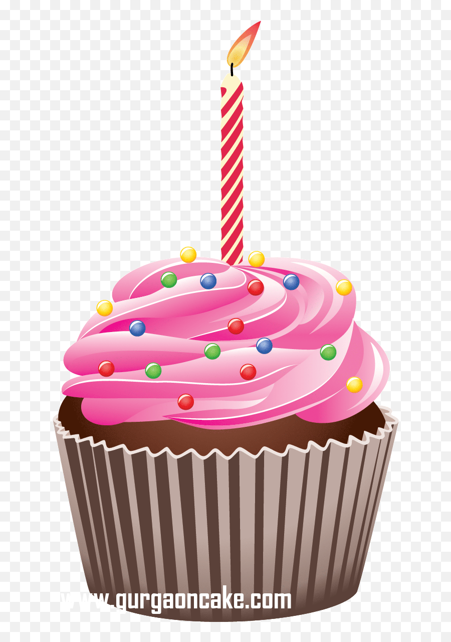 Birthday Cupcake Vector Png - 1st Birthday Cake Clip Art Emoji,Emoji Birthday Cupcakes