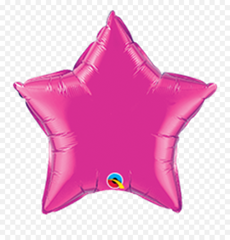 Star Mylar Magenta Count - Star Shaped Balloon Png Emoji,Life Jacket Emoji