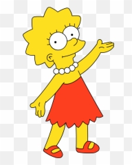 Lisa Simpson Is Rick From And - Transparent Background Emoji
