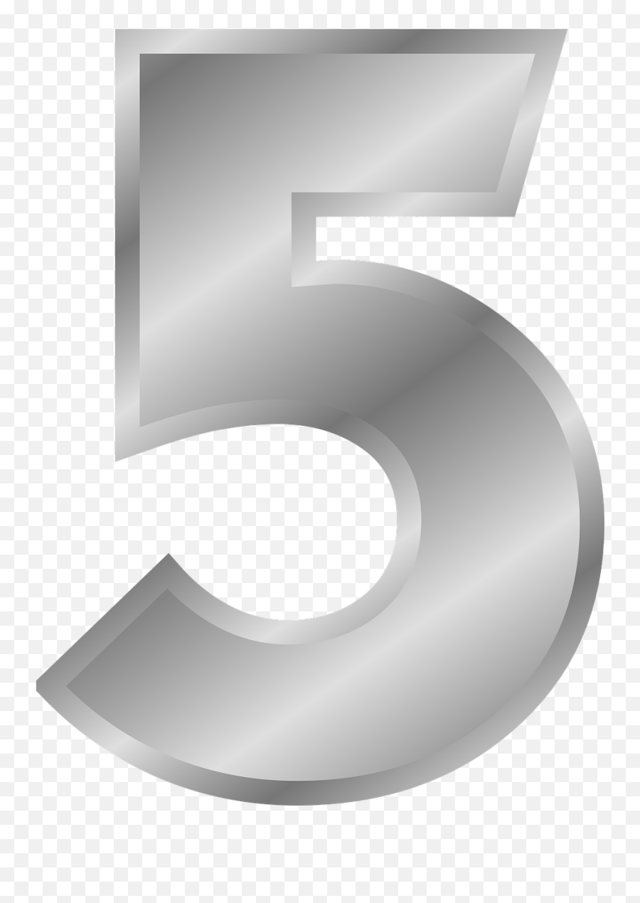 Five 5 Digit Number Mathematics - Number 5 Clipart Emoji,Emoji Keyboard 2016