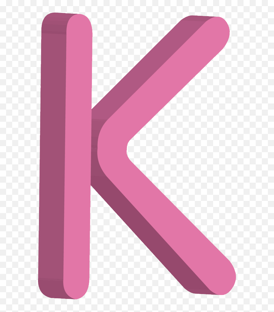Letter K Png - Transparent Background Letter K Pink Emoji,Letter Knife Emoji