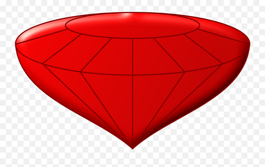Red Diamond Gem Gemstone Stone Jewel - Clip Art Emoji,Red Diamond Emoji