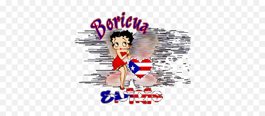 Betty Boop Emoji,Puerto Rican Emoji Flag
