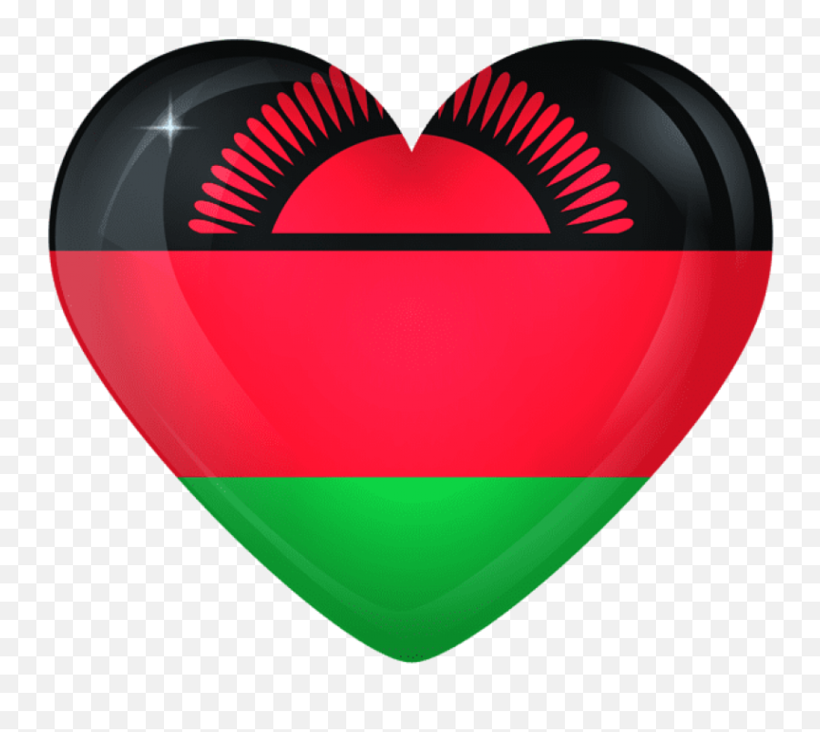 Download Malawi Large Heart Flag Clipart Png Photo - Malawi Malawi Flag Emoji,Communist Emoji