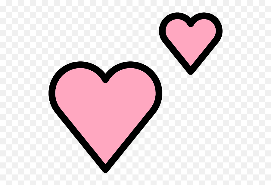 Two Hearts Emoji Clipart - Emoji Meaning,Two Heart Emoji