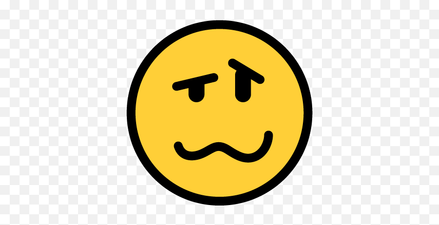 Justemoji - Contrast Happy,Woozy Face Emoji