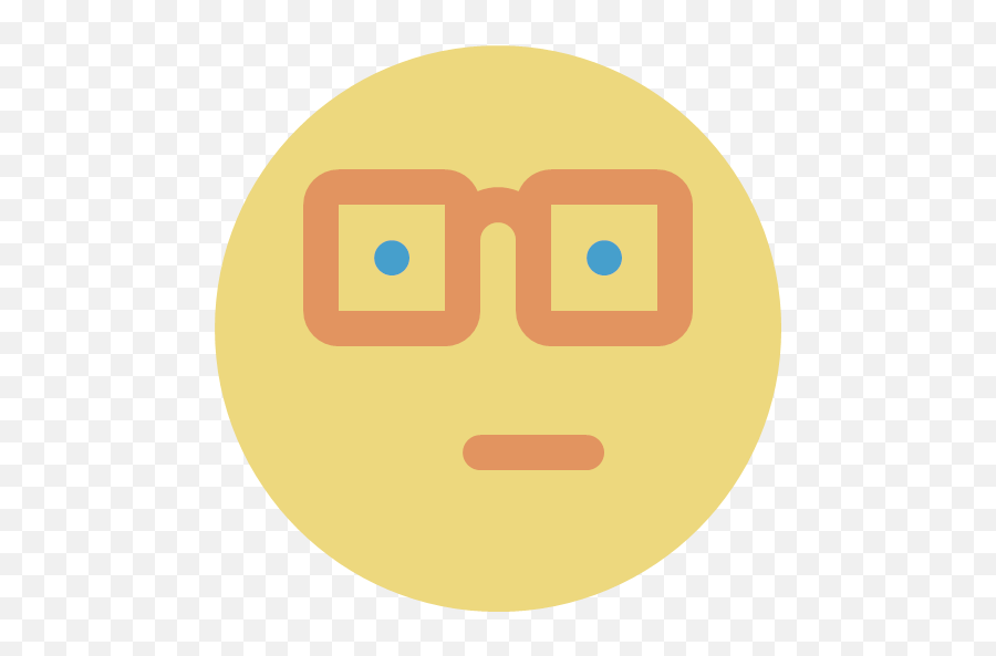 Nerd Vector Icons Free Download In Svg - Happy Emoji,Nerdy Emoticon