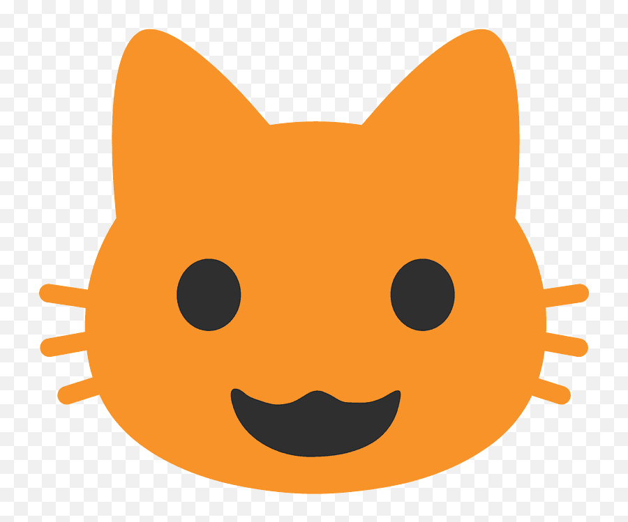 Grinning Cat Emoji Clipart - Transparent Cat Face Clipart,Angry Cat Emoji