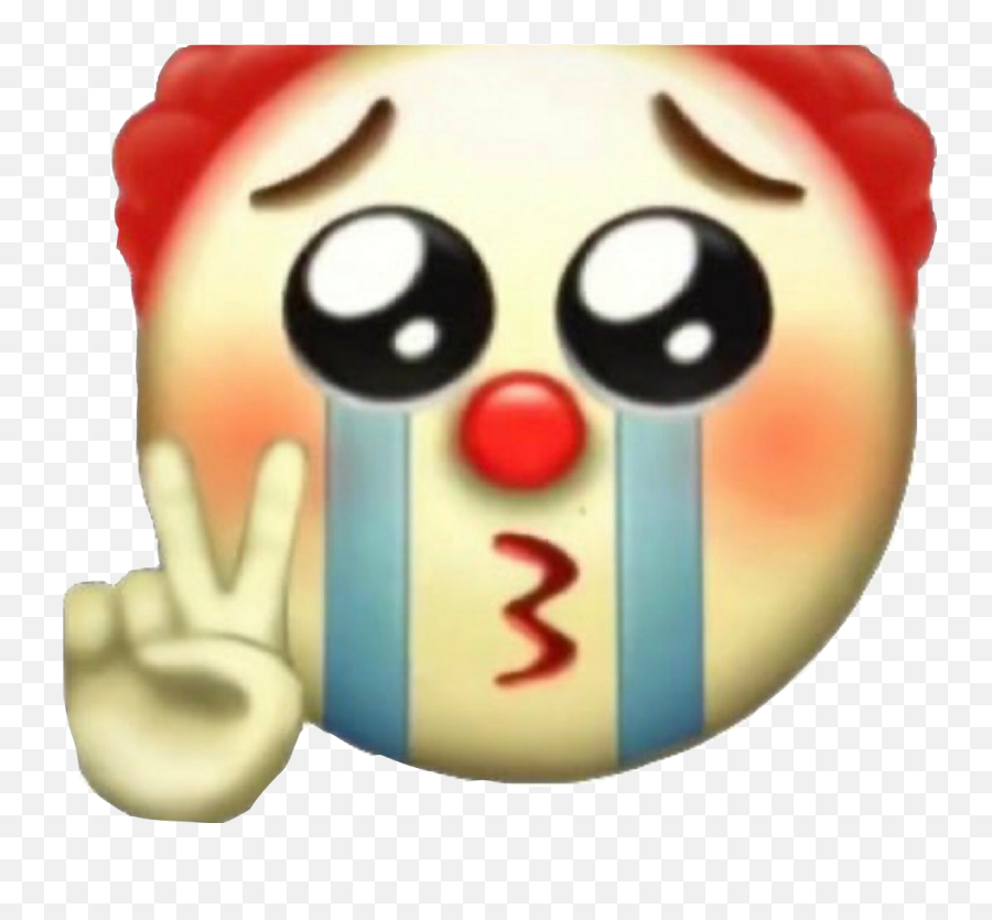 Emoji Sad Crybaby Clown Clownemoji - Emoji Payaso Llorando,Cry Baby Emoji