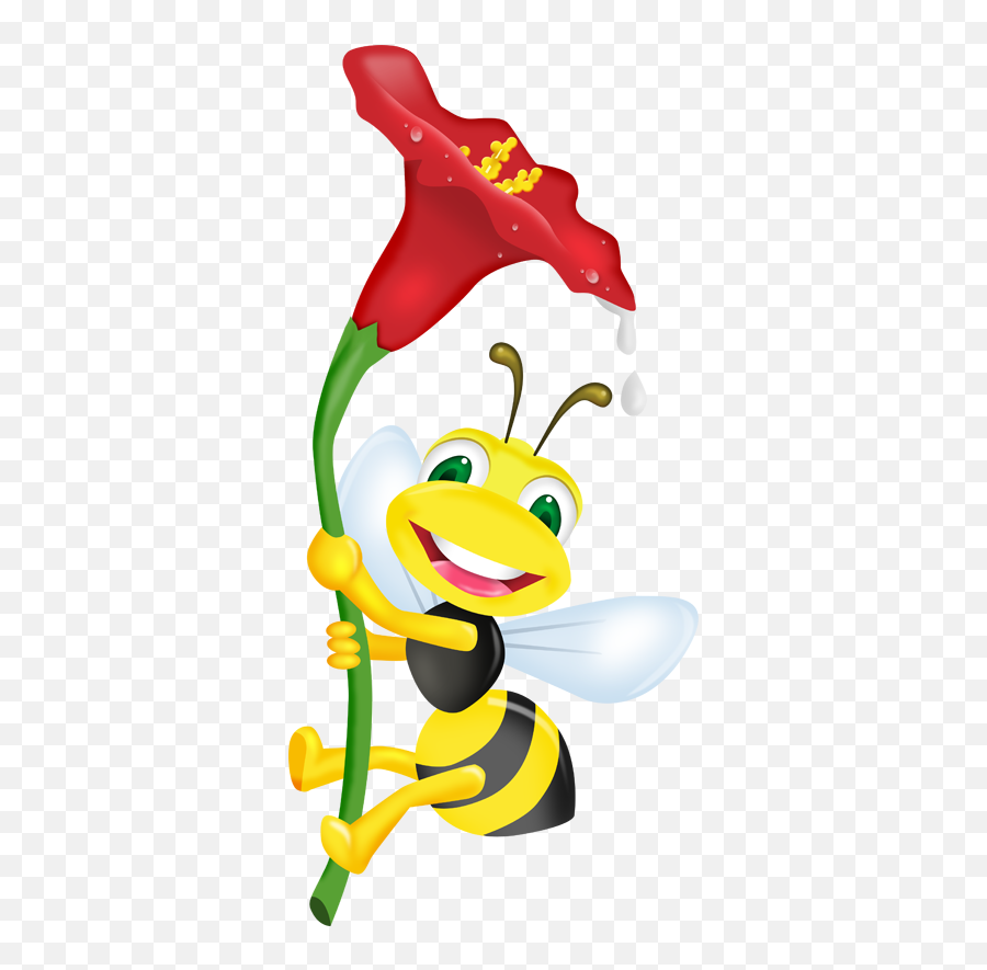 Bumble Bee Laptop Sticker - Abeja Con Flor Dibujo Emoji,Bumble Bee Emoji