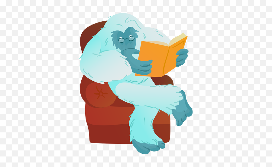 Yeti Reading Book - Fictional Character Emoji,Emoji Reading A Book