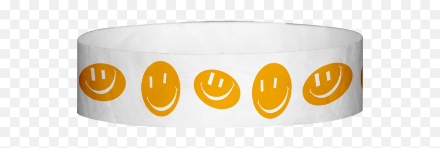 Tyvek 34 Inch Happy Face Pattern Wristbands U2013 Medtech - Happy Emoji,Emoticon X