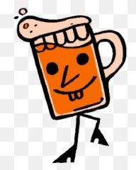 Free Cartoon Drunk Man Drinking A Beer Vector Art Clip Image - Happy Emoji,Beer Emoji Android