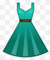Green Dress Emoji - Dress Emoji,Green Emoji