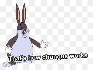 Big Chungus T Posing Transparent Png - Big Chungus Happy Birthday Emoji,T Pose Emoji