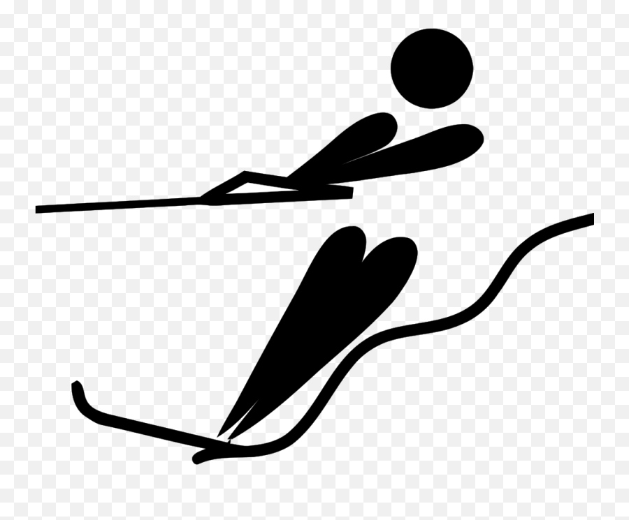 Water Skiing Pictogram - Water Skiing Logo Emoji,Jet Ski Emoji