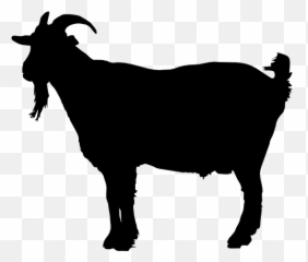 Goat Silhouette Sticker - Silhouette Of A Bulldog Emoji,Goat Emoji