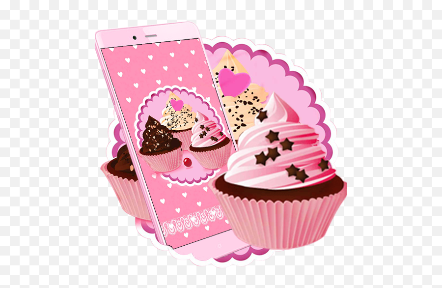 Candy Cupcakes Live Wallpaper - Cupcake Emoji,Muffin Emoji
