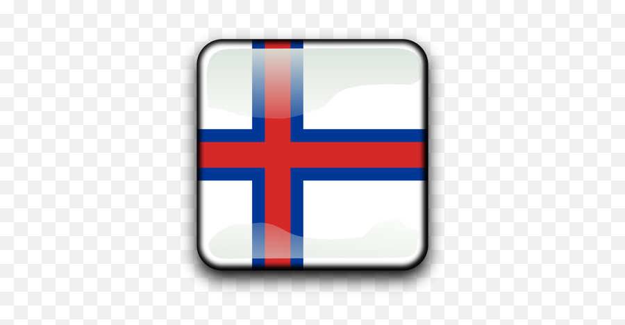 Faroe Island Flag Button - Bendera Norwegia Bentuk Tombol Emoji,Argentina Flag Emoji