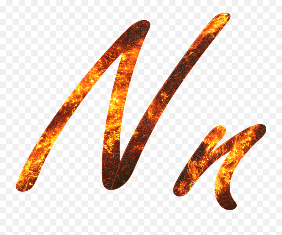 Letter N Fire Embers Lava - Calligraphy Emoji,Find The Emoji Mail Order