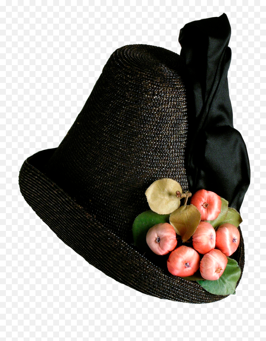 Womans Hat Ribbon Hat Straw Hat Black - Lady Hat Transparent Backgrounds Emoji,Magic Hat Emoji